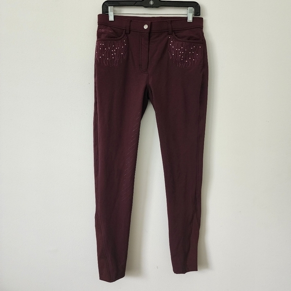 Montar Layla Equestrian Breeches High Rise Riding Horse Pants Size 12 - Picture 3 of 16